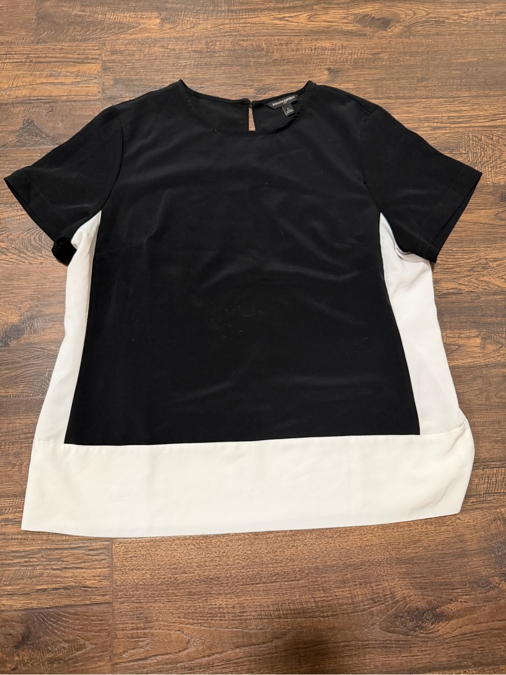 Black and white blouse